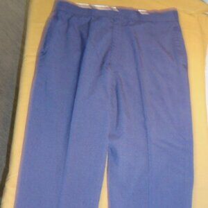 1972 sz36x32 USAF UNIFORM BLUE SERVICE PANTS 1549 9oz POLY WOOL TROPICAL LD 6714